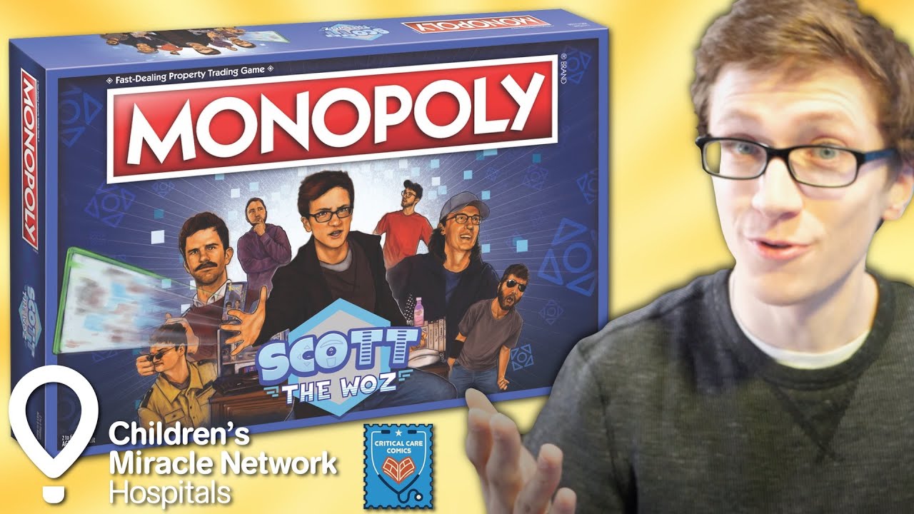 Introducing Monopoly®: Scott The Woz Edition - Scott The Woz Merchandise for Charity Bonanza 2021